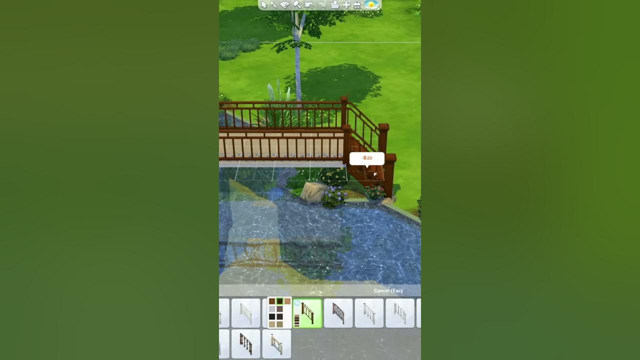 How to Make a Functional Bridge in the Sims 4 **NO CC** - YouTube