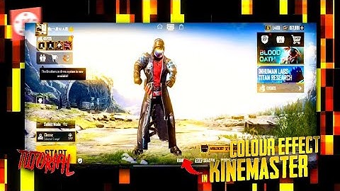 CC TUTORIAL || PUBG/BGMI Glowing Effect In Kinemaster || Colour Grading.