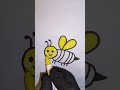 Watch This Bee 🐝 Come to Life!”#Bee #scary #cute #viral #simple #viral #shortvideo #drawing