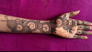 easy and arabic mehndi design.simple mehndi design for front hand.stylish mehndi design. mehndi.