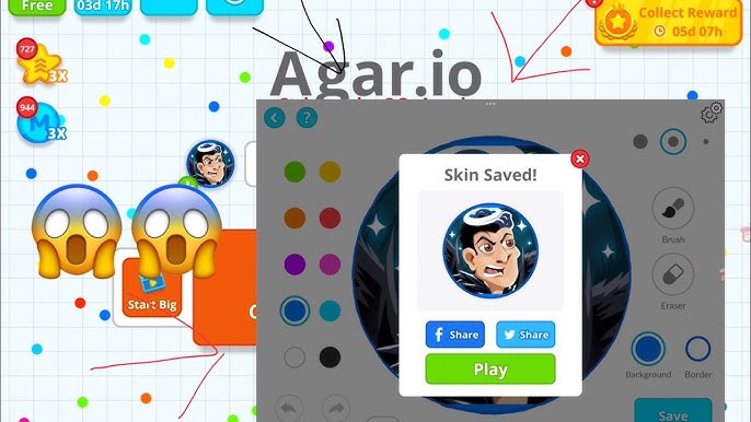 agar.io - How do you change to a double skin in agario? - Arqade