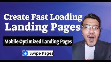 Create Fast Loading Landing Pages With This Tool | Mobile Optimized Landing Pages To Boost Sales