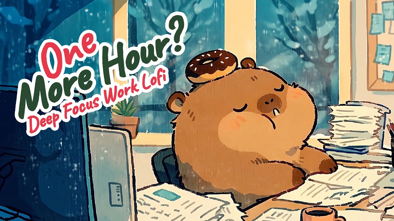 One More Hour? 🌧️ | Capy’s Spring Deep Focus Lofi for Work & Quiet Productivity