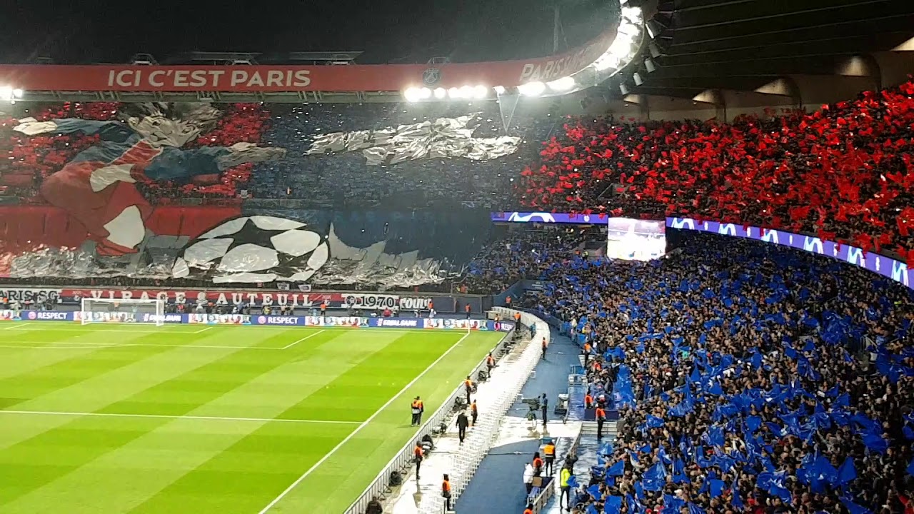 UEFA Champions League Anthem (live @ Parc des Princes, Paris 6.03.2019 ...