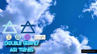 Astrology Transit Update: Double Grand Air Trines 10/14-15 ♊️♎️♒️