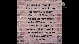 The Fingal Mobile Library is waiting for you in front of the Blanchardstown Library!