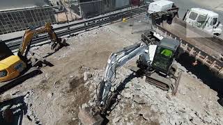 Fedex ground new building - parking lot sectional demolition 