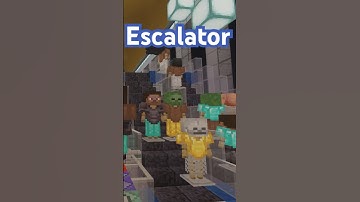 Minecraft Escalator testing with armor stands #commandblock #minecraftanimation