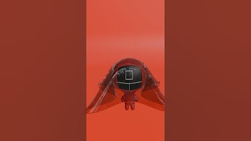 Squid Game Cloth Simulation #shorts SquidGame #ClothSimulation #mranimagic