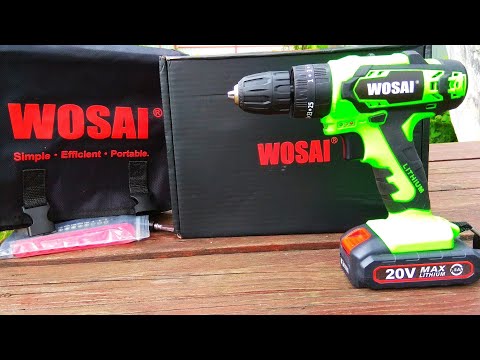 Аккумуляторная ударная дрель шуруповёрт WOSAI WS-2020 #wosai #vvosai