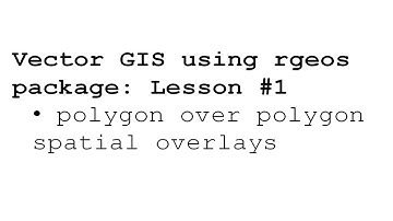 GIS and R - polygon overlays