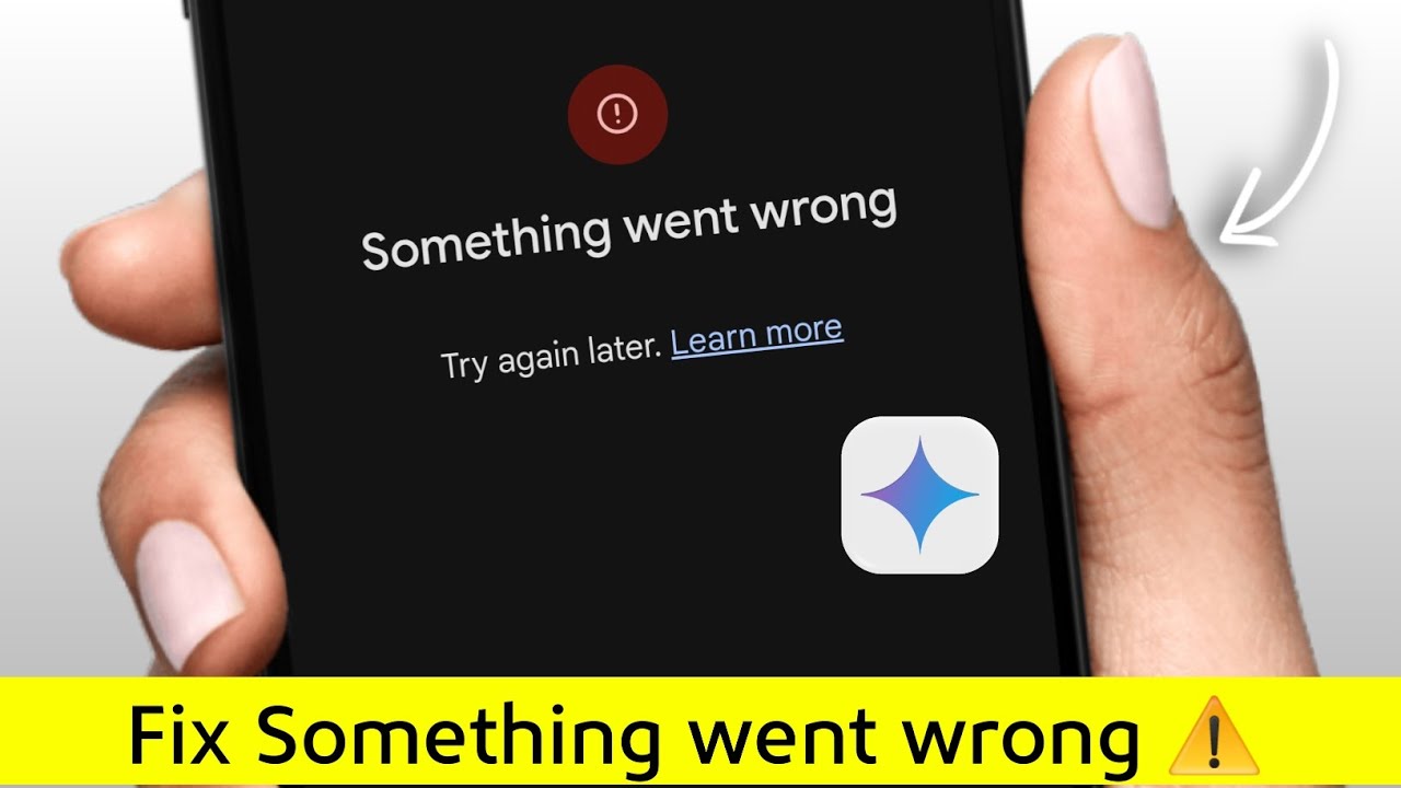 How to Fix “Something Went Wrong” in Google Gemini AI (2026) - YouTube