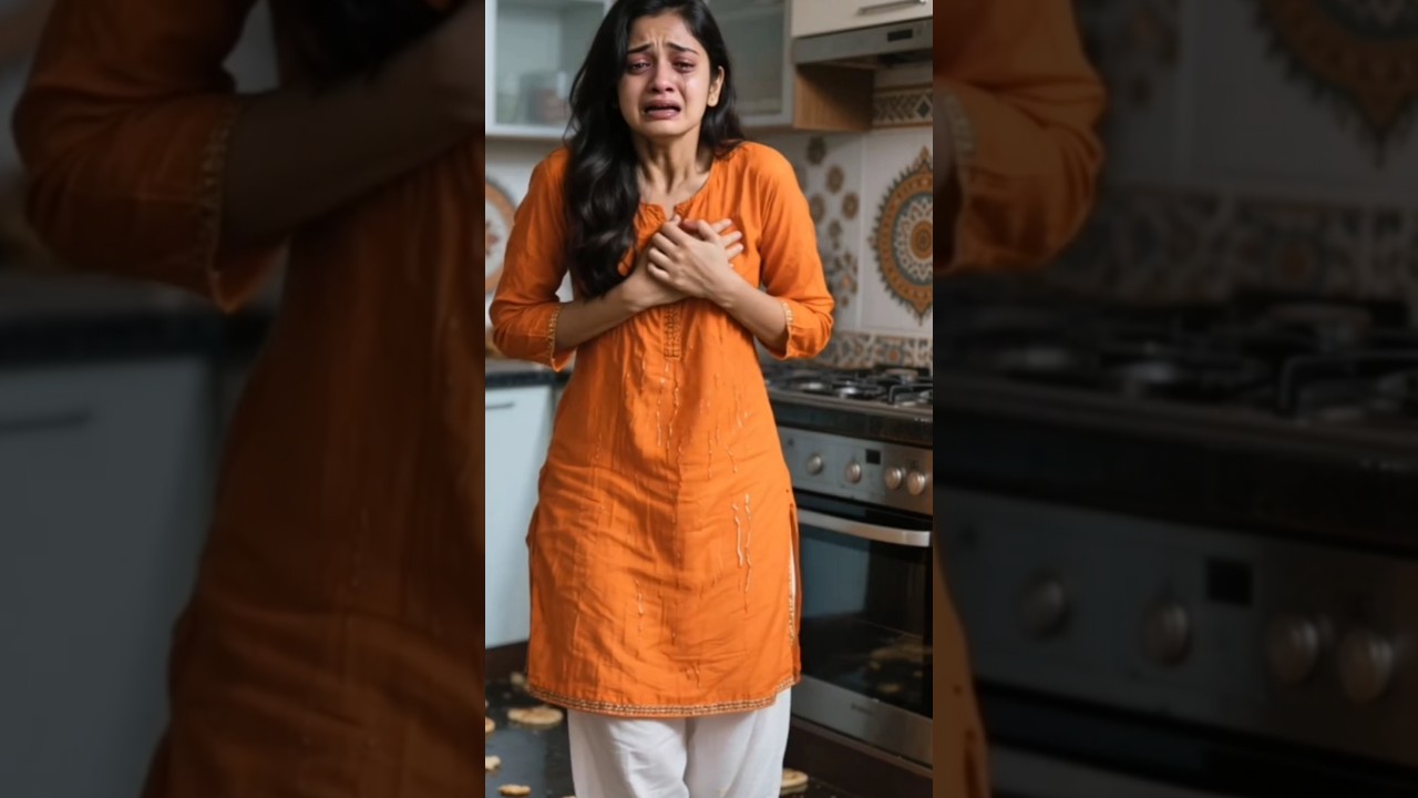 This girl got a fish bone stuck in her mouth  