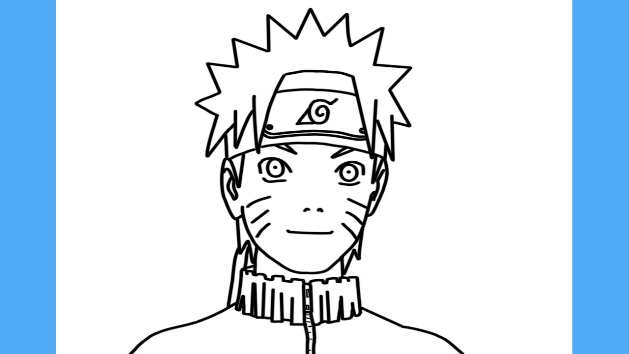 Como desenhar o NARUTO (SHIPPUDEN) passo a passo, fácil e rápido. 