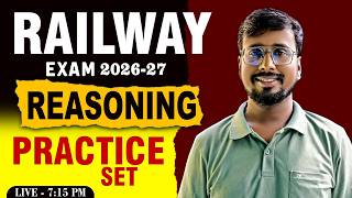 Reasoning Practice Set  Volume  20 | By Animesh Sir | RRB NTPC, Group D, ALP, Technician