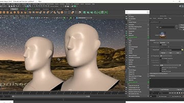 Create a dome sky in maya