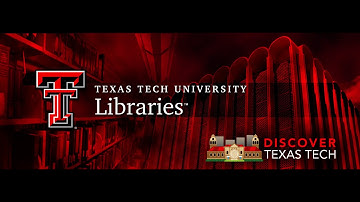 Discover Texas Tech: Libraries