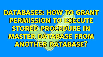 How to grant permission to execute stored procedure in master database from another database?