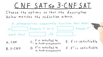 CNF 3CNF Quiz - Georgia Tech - Computability, Complexity, Theory: Complexity