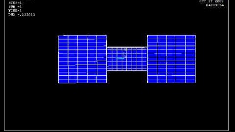 FINITE ELEMENT TESNSION  ANALYSIS USING (HYPERMESH AND ANSYS SOFTWARE)