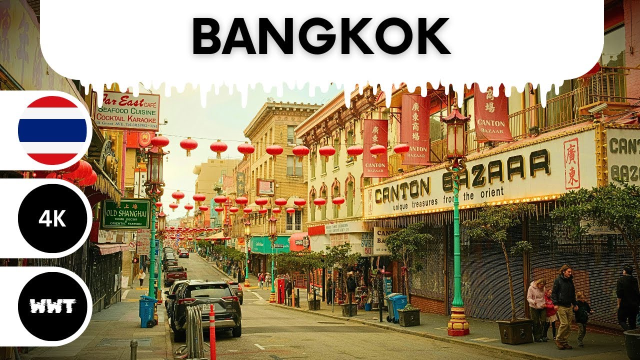 Bangkok Chinatown 4K Walk - Colorful Streets and Lively Market Vibes