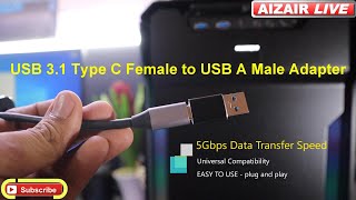 USB 3.1 type C male to micro usb female very fast transfer converter adapter connector