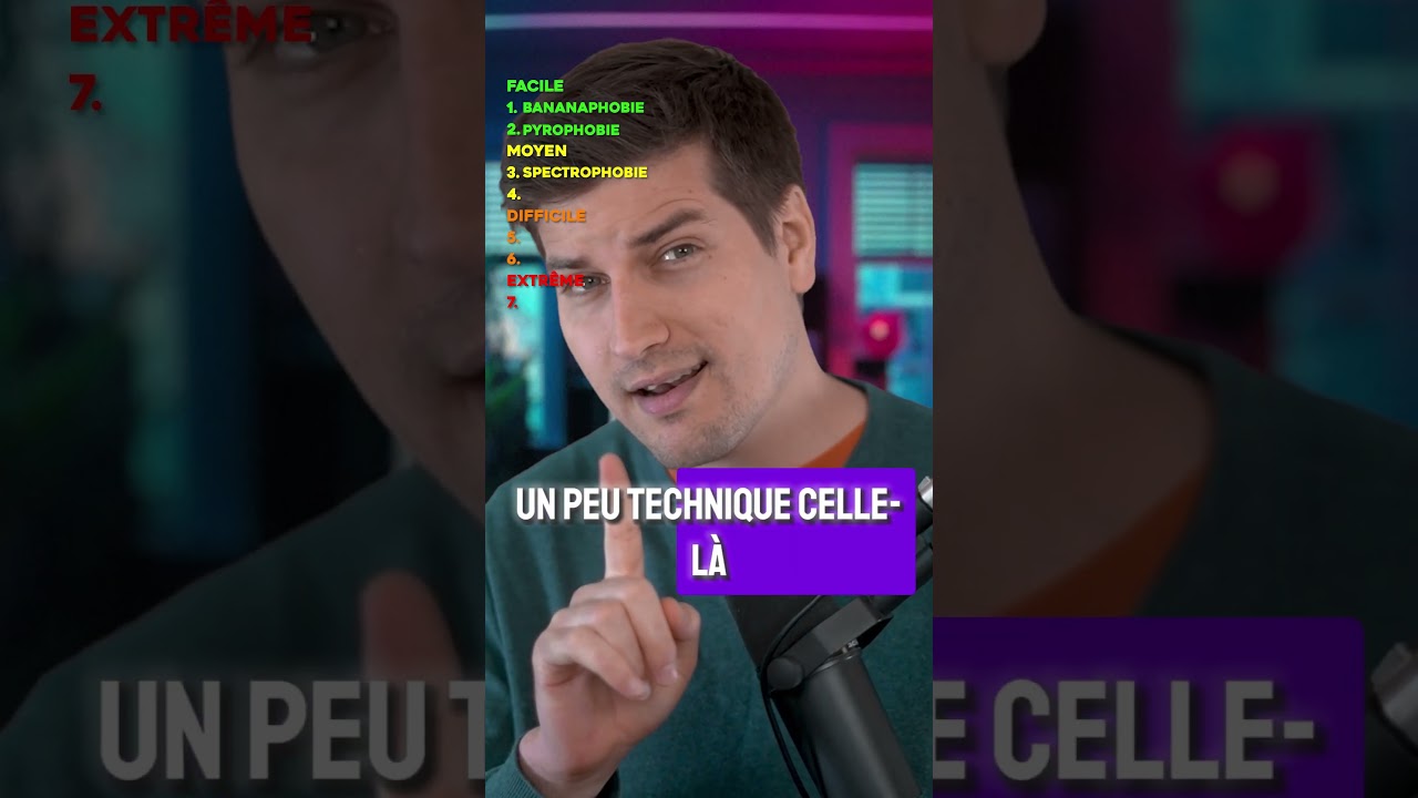 Quelles sont ces 7 phobies ? C'est l'heure du quizz !
