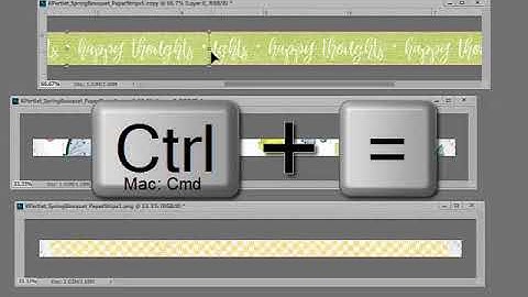 How to Shorten Paper Strips in Photoshop and PSE