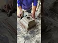 cementing the pot #cement #construction #buildingdesign #wood #design #satisfying #architecture