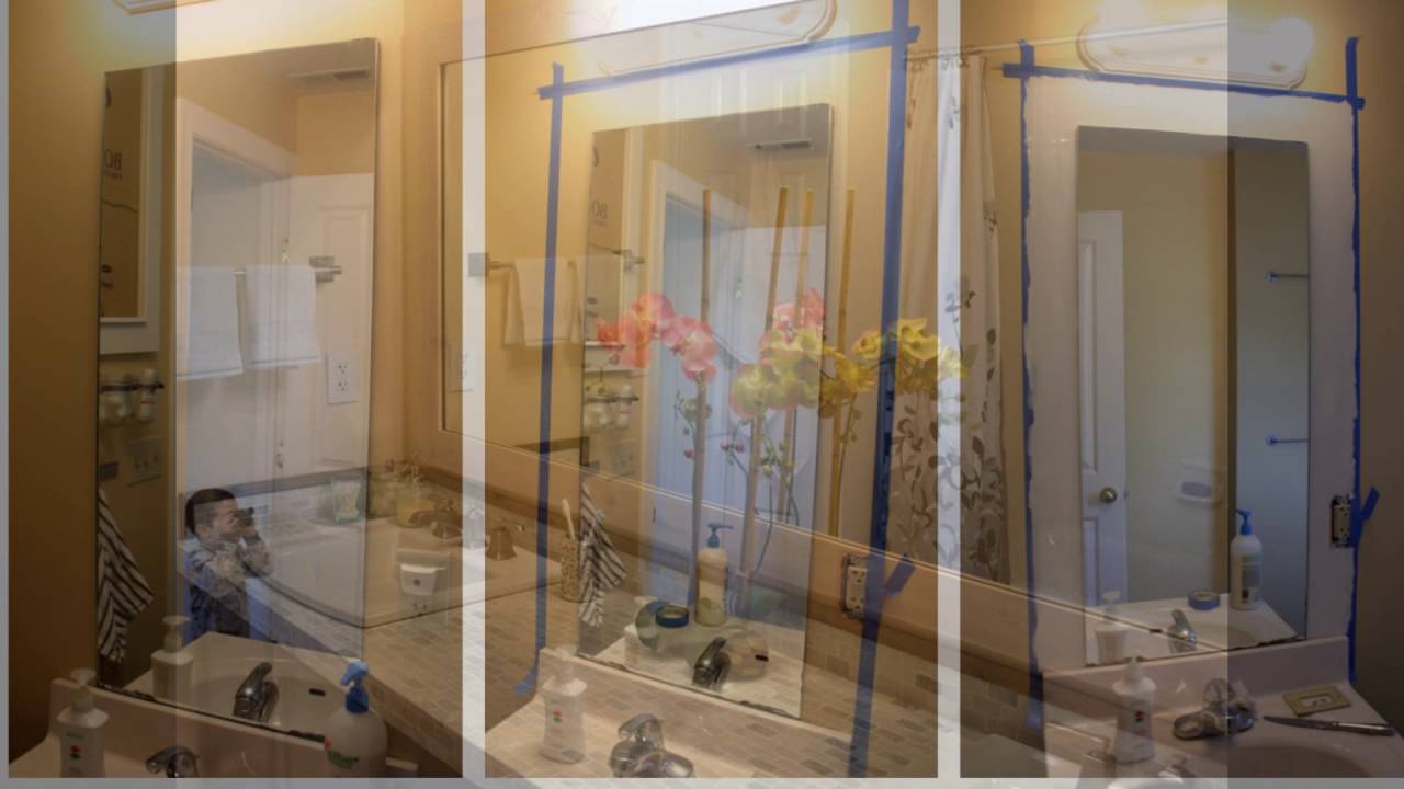 diy bathroom mirrors YouTube
