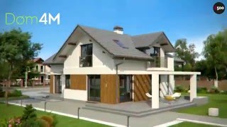 4M067 Проект мансардного дома с двумя балконами на 160м2 4M067 Проект мансардного дома с двумя балконами на 160м2