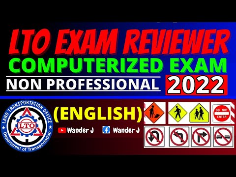 2022 ENGLISH NON PROFESSIONAL LTO EXAM REVIEWER (60 ITEMS) | COMPUTERIZED EXAM NEW SYSTEM | Wander J