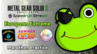 We'll get to the frogs! - MGS3 Euro Extreme Speedrun Marathon Practice - !sgdq (Shorts Stream)