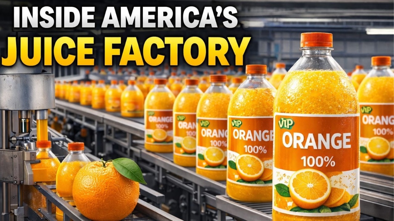 How Orange Juice Is Made | Big Orange Factory Tour 2026
