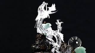 龍 山梨水晶 ドラゴン天然水晶工芸品 一級宝石研磨士 河野潔 縁起物 開運 龍神 龍 山梨水晶 ドラゴン天然水晶工芸品 一級宝石研磨士 河野潔