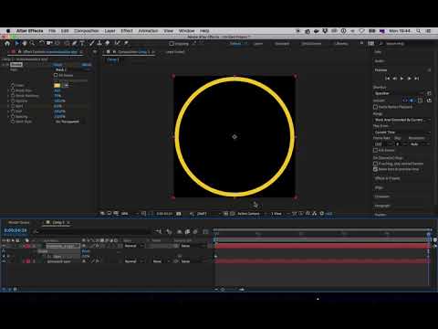 Как нарисовать анимированную окружность в Adobe After Effects CC