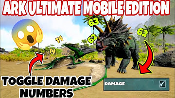 ARK Ultimate Mobile Edition Toggle Damage Numbers Enable//ark mobile// #trending #gaming #ark #new