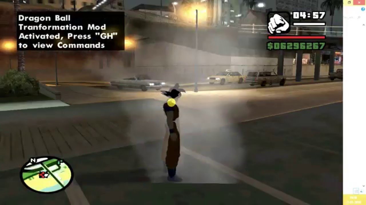 Gta Sa Dragon Ball Mod Youtube - gta san andreas roblox noob mod gtainside com