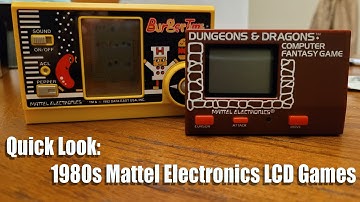 Quick Look: 1980s Mattel Electronics BurgerTime and Dungeons & Dragons LCD Games
