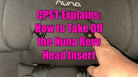 How to Remove the Nuna Revv Head Insert