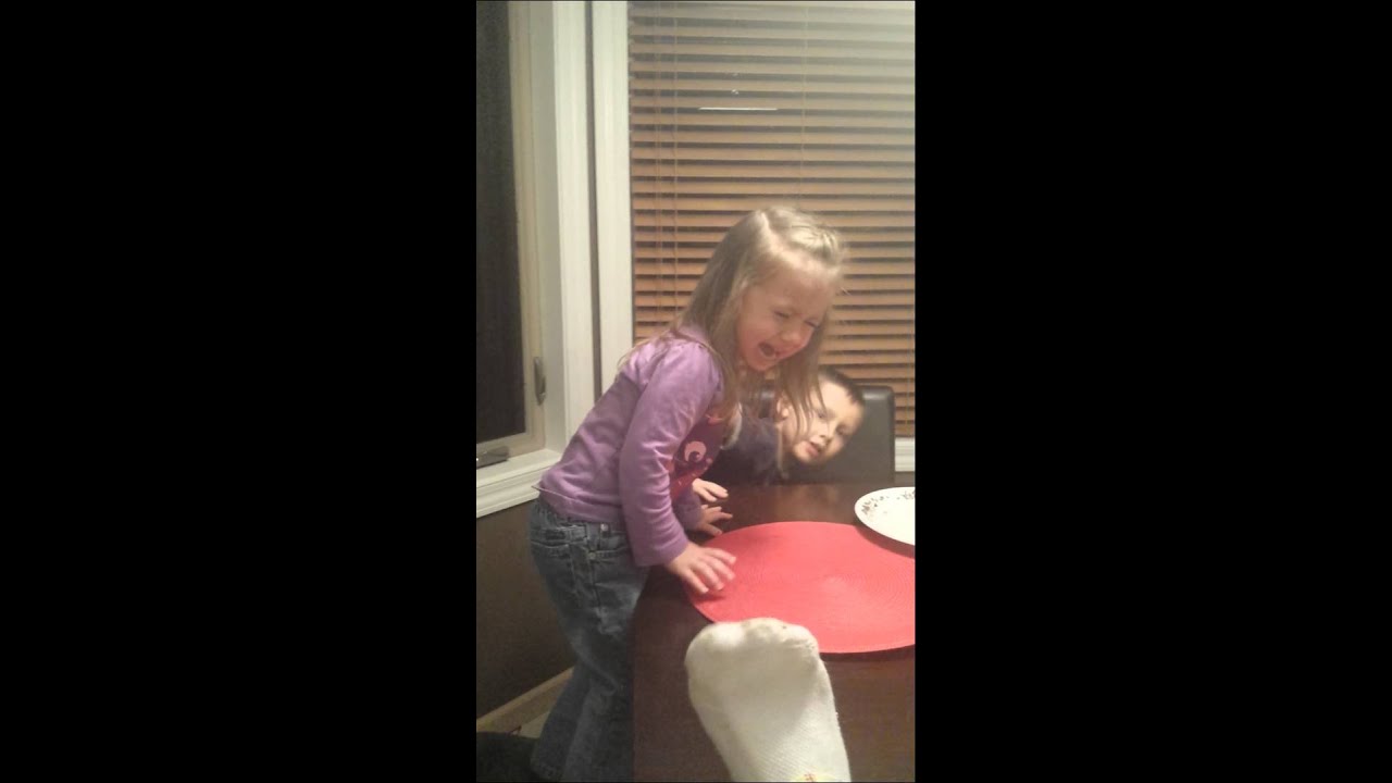 Little Girl Afraid Of Dirty Sock Little Girl Afraid Of Dirty Sock