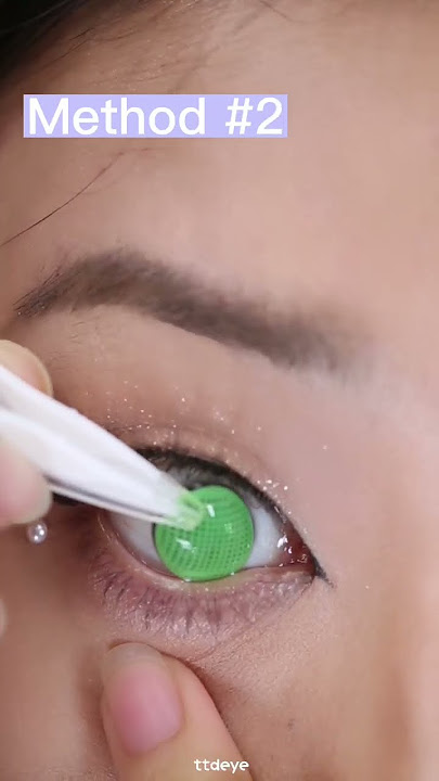 #HOWTO put in contact lenses? | Tutorial for contacts beginner💡 Two method to choose