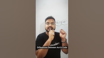 Difference Between Act & Code#Shorts#Lawislife#Judiciary