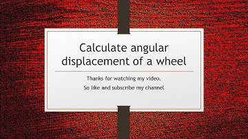 MDCAT----- MCQ  Calculate angular displacement of a wheel