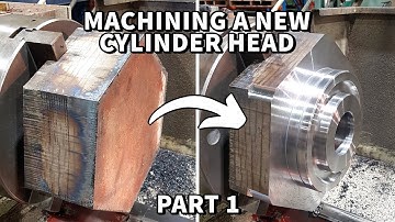 Machining a new Hydraulic Cylinder Head for CAT 651 Tractor Scraper | Part 1