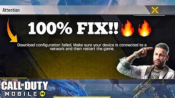 How To Fix Download Configuration Failed Error In Call Of Duty Mobile | Fix COD MOBILE Network Issue