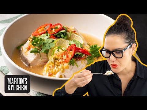 Malaysian chicken laksa - spicy coconut curry noodle soup. 