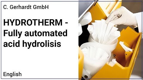 HYDROTHERM Completely automated acid hydrolisis unit made by C. Gerhardt Germany