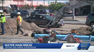 Crews repairing water main break at Eubank and Central