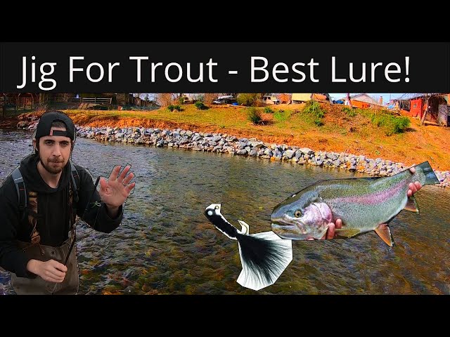 How To Mini/Marabou Jig Fishing For Trout: Trout Fishing Tips & Techniques [ Jigging For Trout] (PB!) 